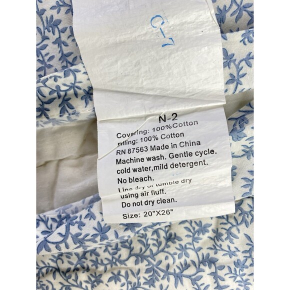 Pillow Sham Pillowcase Star Quilt Quilted Bed Bedding 100% Cotton 20x26 - Picture 10 of 12